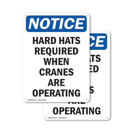 Signmission 14 in Height, 10 in Width, Plastic, Rectangle OS-2PACK-NS-P-1014-V-13301